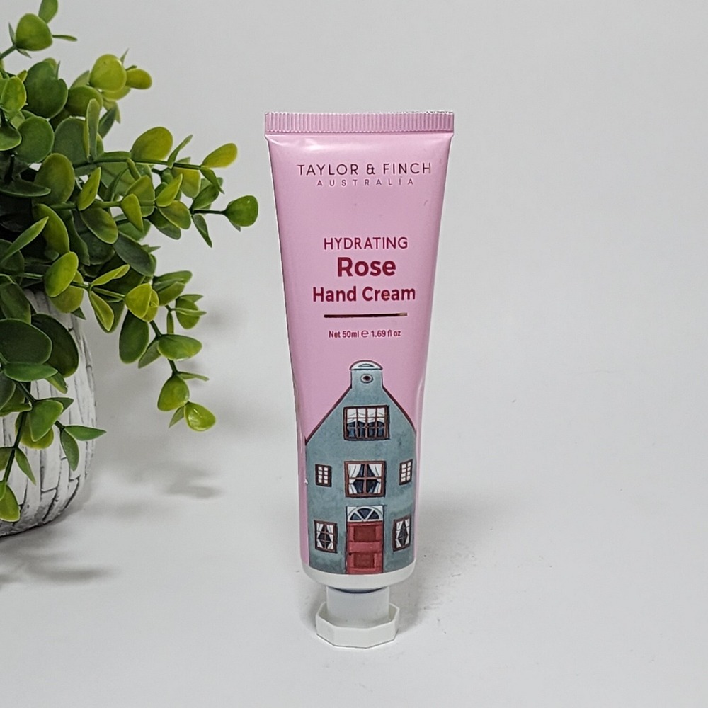 Taylor & Finch Hydrating Rose Hand Cream Made in Australia 1.69 fl oz / 50mL